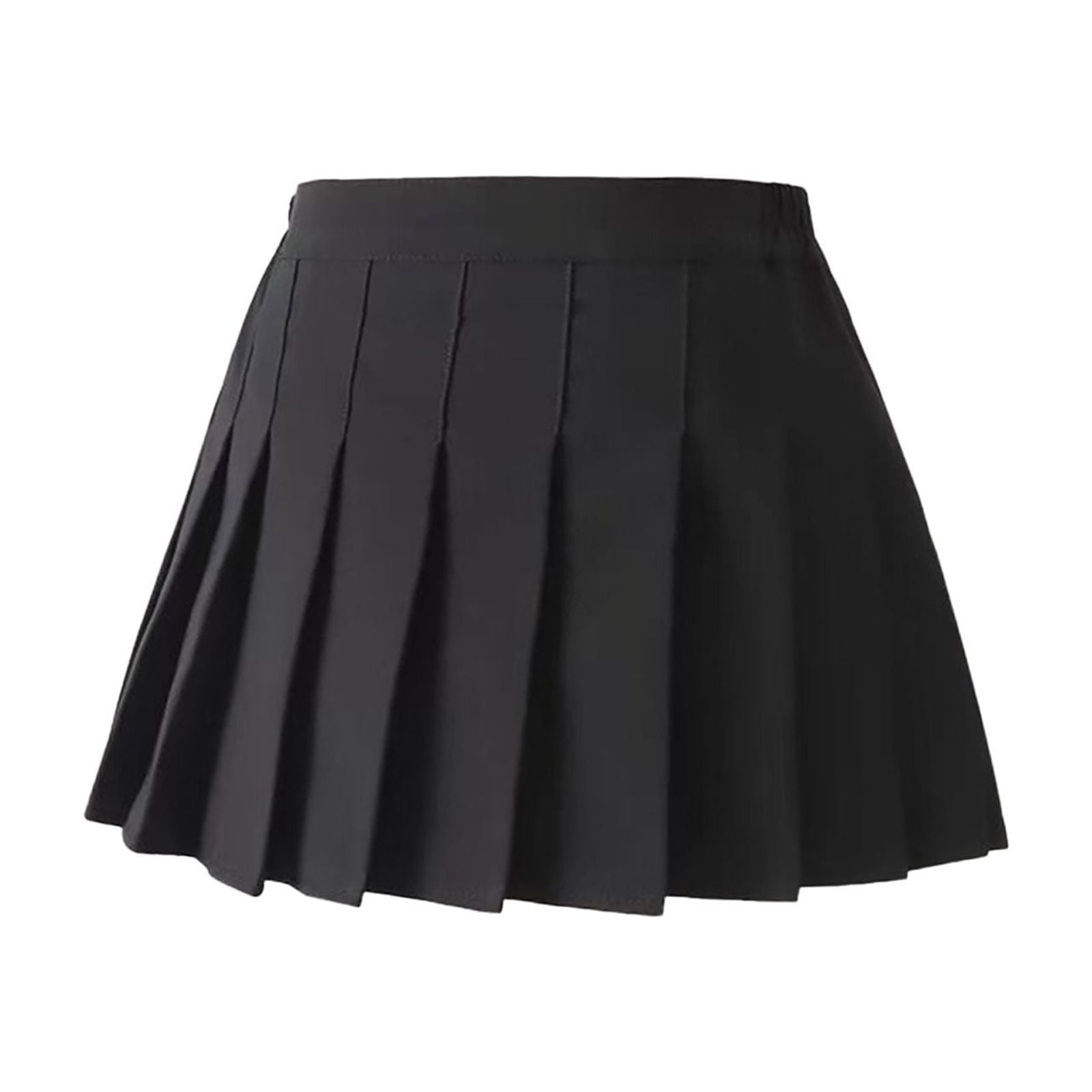 【WONDER WONDER】Fuzzy High Teen Black Pleats Skirt Wonder Nation Girls School Uniform Performance Scooter with