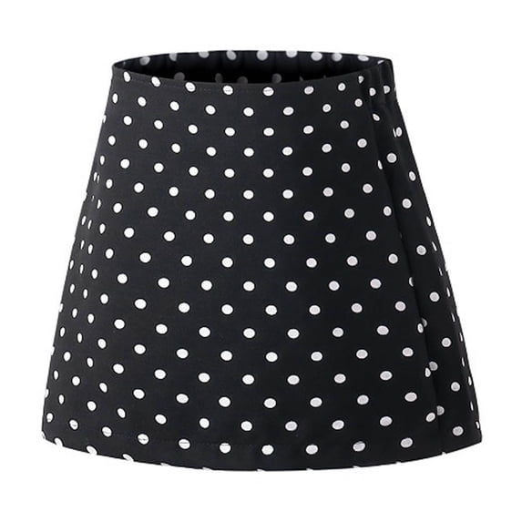 Odeerbi Kids Girls Polka Dots Skirt High Waisted Bodycon Skirt with Built-in Shorts