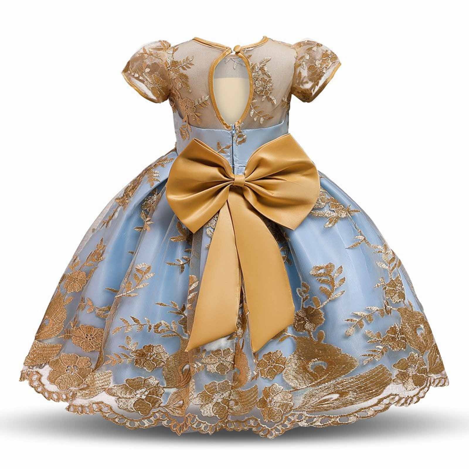 Odeerbi Kids Girls Princess Dresses Party Gowns New Pattern Velvet ...