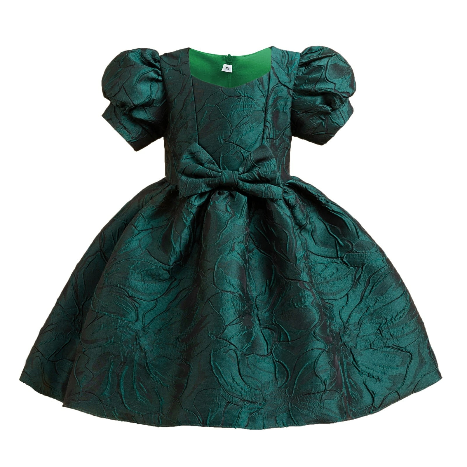 Odeerbi Kids Girls Princess Dresses Party Gowns Printed Formal Dress