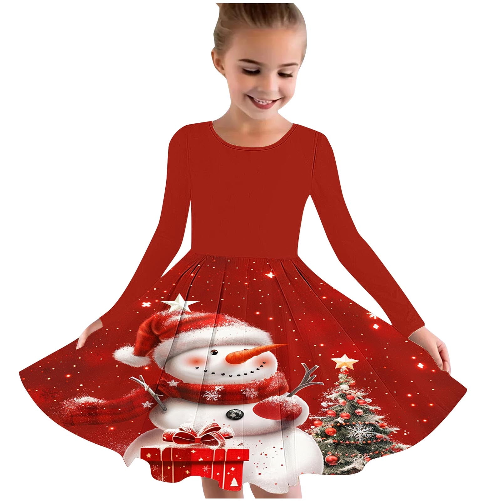 KIDS T-SHIRT DRESS WITH FLARE HEM 4-10 DANCING WITH DESTINY