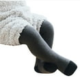 thumbnail image 1 of Odeerbi Kids Leggings Baby Tights Winter Girls Thickened Lined warmth Fleece Long Pants Leggings Dark Gray, 1 of 5