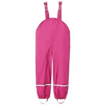 Odeerbi Kids Rain Coat Waterproof Rain Jacket Toddler Boys Girls Rain Dungarees Windproof Jumpsuit Clothes Hot Pink