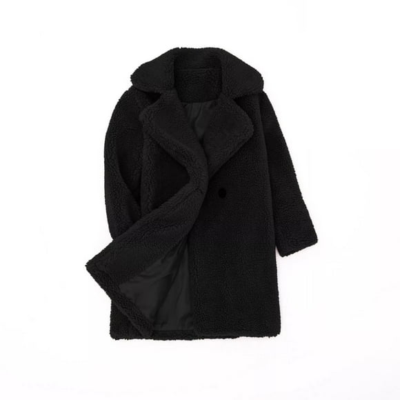 Odeerbi Kids Trench Coat Toddler Girls Fleece Jacket Fall Winter Warm Outerwear Red