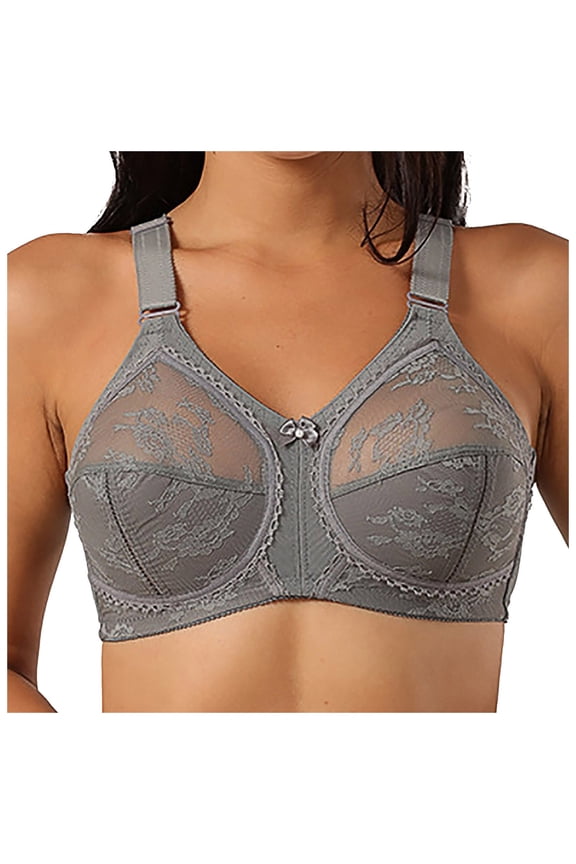 Lace Bras for Women No Underwire Sexy Transparent Without Sponge Underwear Black