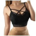 thumbnail image 1 of Odeerbi Lace Bras for Women Tank Tube Top Wrap Chest Sexy Bottoming Vest Hollow Bra Black, 1 of 6