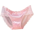 thumbnail image 1 of Odeerbi Lace Underwear for Women 2025 Sexy Open Thong Panties G-Pants Lingerie Pajamas Pink, 1 of 4