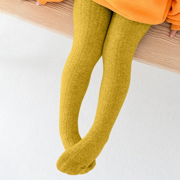 Odeerbi Leggings for 1-8 Years Infant Girls Cotton Pantyhose Tights Socks Children's Knitted Breathable Bottom Socks