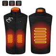 thumbnail image 1 of Odeerbi Lightweight Heated Vest with 4 Heating Zones for Men Women Winter Warm USB Rechargeable Heated Jacket Plus Size Heart Print Heating Windproof Coat Black without Power Bank, 1 of 9