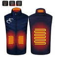 thumbnail image 1 of Odeerbi Lightweight Heated Vest with 4 Heating Zones for Men Women Winter Warm USB Rechargeable Heated Jacket Plus Size Heart Print Heating Windproof Coat Dark Blue without Power Bank, 1 of 9