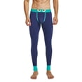 thumbnail image 1 of Odeerbi Long Johns For Men Thermal Underwear Bottoms Erogenous Stretch Patchwork Cotton Wool Trousers Dark Blue, 1 of 7