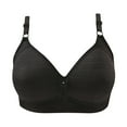 thumbnail image 1 of Odeerbi Lounge Bras for Women 2025 No Underwire Push Up Comfortable Lace Breathable Underwear Black, 1 of 4