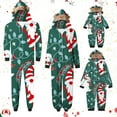 thumbnail image 1 of Odeerbi Matching Family Christmas Pajamas Sets Hooded Onesie Sleepwear Mens Xmas Snowman Print Plush Jumpsuit 2025 Long Sleeve Family Parent-Child Wear Loungewear Sleepwear Jammies for Dad, 1 of 5
