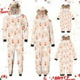 thumbnail image 1 of Odeerbi Matching Family Christmas Pajamas Sets Parent-Child Warm Hooded Jumpsuit Halloween Printed Home Wear Jammies Set Loungewear Sleepwear for Kids, 1 of 5