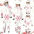thumbnail image 1 of Odeerbi Matching Family Christmas Pajamas Sets Parent-Child Warm Hooded Jumpsuit Set Xmas Printed Home Wear Loungewear Sleepwear Jammies for Dad, 1 of 7