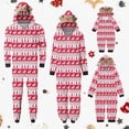 thumbnail image 1 of Odeerbi Matching Family Christmas Pajamas Sets Parent-Child Warm Hooded Jumpsuit Set Xmas Printed Home Wear Loungewear Sleepwear Jammies for Dad, 1 of 6