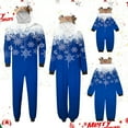 thumbnail image 1 of Odeerbi Matching Family Christmas Pajamas Sets Parent-Child Xmas Warm Hooded Jumpsuit Printed Home Wear Set Loungewear Sleepwear Jammies for Mom, 1 of 7
