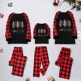 thumbnail image 1 of Odeerbi Matching Family Christmas Pajamas Sets Plaid Sleepwear Mens Xmas Printed Loungewear Tops and Pants Family Matching Jammies Set for Mom, 1 of 9