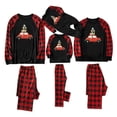 thumbnail image 1 of Odeerbi Matching Family Christmas Pajamas Sets Plaid Sleepwear Parent-Child Xmas Patchwork Plaid Printed Homewear Suits Round Neck 2025 Long Sleeve Two-piece Jammies Sets Loungewear for Kids, 1 of 7