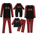 thumbnail image 1 of Odeerbi Matching Family Christmas Pajamas Sets Plaid Sleepwear Womens Xmas Plaid Print Loungewear Tops and Pants Family Clothes Sleepwear Jammies for Mom, 1 of 8