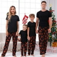 thumbnail image 1 of Odeerbi Matching Family Halloween Pajamas Sets Halloween Printed Family Outfits Sets 2025 Casual Short Sleeve Top with Bottom Home Wear Loungewear Sleepwear Jammies for Mom, 1 of 6