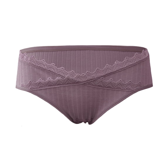 Odeerbi Maternity Underwear for Women 2025 Plus Size Comfortable Pregnant Solid Color Abdominal Panties Low Waiste Underpants Purple
