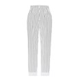thumbnail image 1 of Odeerbi Men Full Length Pants Trousers Striped 2025 Casual Pants Summer Ultra-high Texture 2025 Casual Pants White, 1 of 6
