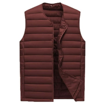 Chenyuanyuan Puffer Vest Male Autumn and Winter Casual Keep Warm Zipper ...