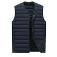 thumbnail image 1 of Odeerbi Men Parkas Coats Vest Autumn Winter Trendy Keep Warm Waistcoat Vest Jacket Top Coat Navy, 1 of 6