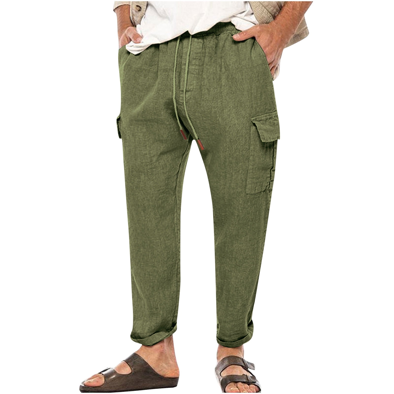 DOLCE and GABBANA - Vintage Olive Green Cotton Velvet 7/8 Pants | Size 4US  36EU For Sale at 1stDibs