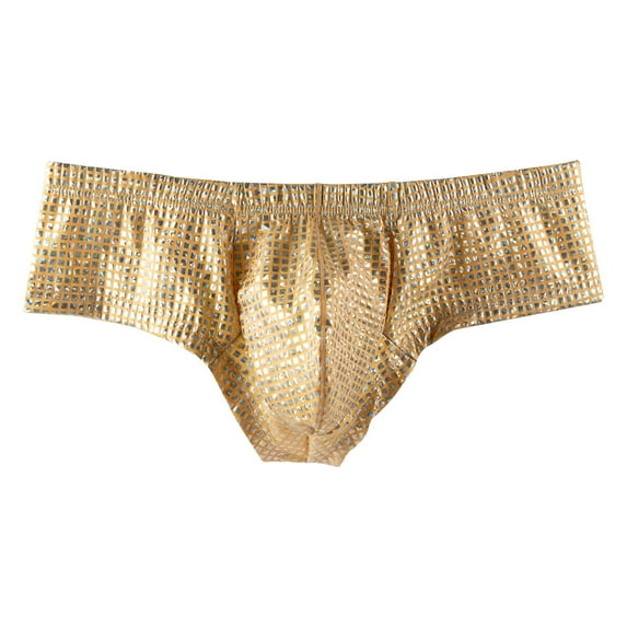 Odeerbi Mens Boxer Briefs Valentine's Day 2025 Casual Fashion Solid Sexy Underwear Low Waist Breathable Briefs Khaki