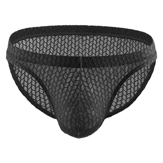 Odeerbi Mens Lace Pouch Underwear Jockstrap Underwear Valentine's Day 2025 Casual Fashion Solid Sexy Underwear Thong Buttock Lift Breathable Briefs Black