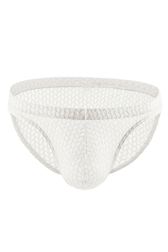 Mens Lace Pouch Underwear Jockstrap Underwear Valentine's Day 2025 Casual Fashion Solid Sexy Underwear Thong Buttock Lift Breathable Briefs White