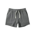 thumbnail image 1 of Odeerbi Mens Shorts Workout Shorts Solid Cotton Pants Sports Elastic Mid-Waist Lace-Up Pink, 1 of 8