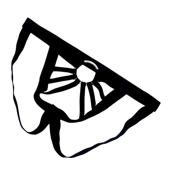 Odeerbi Mens Thong Jockstrap Underwear 2025 Valentine's Day Thong Low Waisted Sexy And Playful Underwear Black