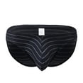 thumbnail image 1 of Odeerbi Mens Underwear Seamless Thongs Briefs 2025 Casual Striped Breathable Low Waist Body Sculpting Erogenous Hot Pants Purple, 1 of 3