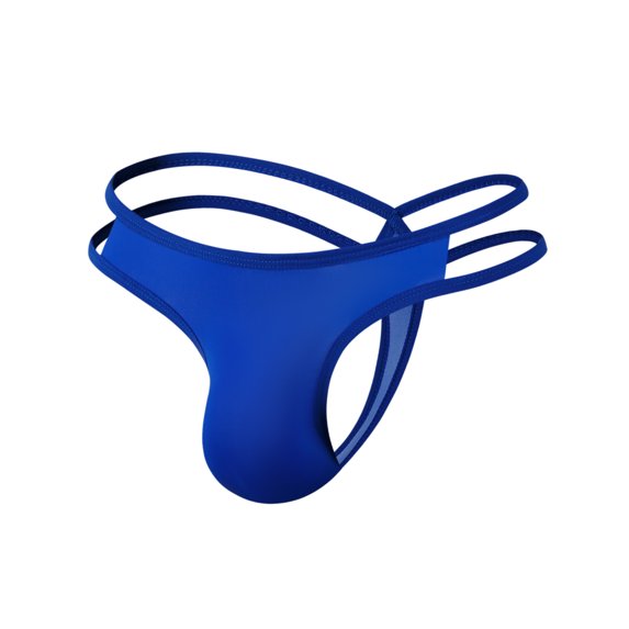 Odeerbi Mens Underwear Seamless Thongs Erogenous Thong Underpants Soft Briefs Panties Red