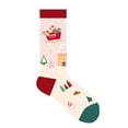 thumbnail image 1 of Odeerbi Mid-Calf Christmas Socks for Women 2024 Man's Winter Warm Christmas Retro Stocking Beige, 1 of 4