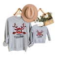 thumbnail image 1 of Odeerbi Mommy And Me Matching Outfits Christmas Long Sleeves Sweatshirt Parent-Child Xmas Printed Round Neck Tops Pullover Family Matching Sweatshirts Loungewear Sleepwear Jammies for Kids, 1 of 3