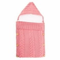thumbnail image 1 of Odeerbi Newborn Baby Blanket-Wrapped Plus Velvet Sleeping Bag Thick Knitted Warm Woolen Stroller, 1 of 5