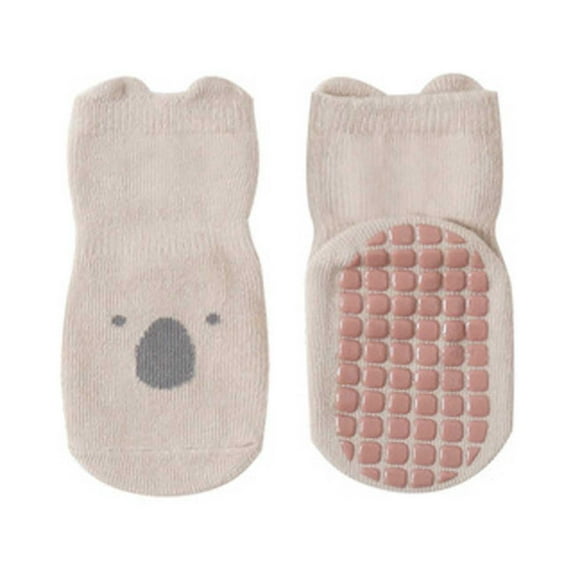 Odeerbi Non-Slip Cotton Socks for Toddler Boys Girls Thermal Socks Baby Kids Indoor Warm Breathable Socks