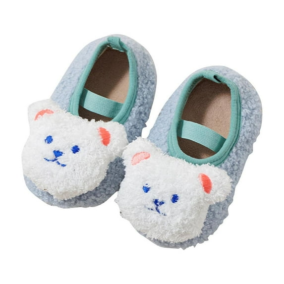 Odeerbi Non-Slip Prewalker for Baby Infant Boys Girls Sock Shoes Walking Shoes Cotton Socks Cartoon Socks