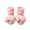 thumbnail image 1 of Odeerbi Non-Slip Slipper Socks for Baby Infant Boys Girls Cotton Prewalker Sock Walking Shoes Knitted Socks Woolen Hoop Middle Tube Floor Socks Cute Walking Socks, 1 of 3