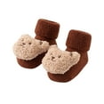 thumbnail image 1 of Odeerbi Non-Slip Slipper Socks for Baby Infant Boys Girls Prewalker Fuzzy Socks Walking Shoes Thermal Cotton Socks Cozy Plush Socks Plush Thickened Floor Socks, 1 of 4