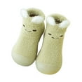 thumbnail image 1 of Odeerbi Non-Slip Slipper Socks for Baby Infant Boys Girls Thermal Cotton Prewalker Walking Shoes Infant Autumn Winter Thickened Indoor Soft Sole Floor Shoes, 1 of 5