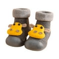 thumbnail image 1 of Odeerbi Non-Slip Slipper Socks for Baby Infant Boys Girls Thermal Cotton Prewalker Walking Shoes Toddler Winter Floor Shoes Indoor Children Cute Shoes, 1 of 6