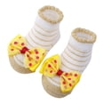 thumbnail image 1 of Odeerbi Non-Slip Slipper Socks for Baby Infant Boys Girls Cotton Prewalker Sock Walking Shoes Bow Printed Soft Learning Walking Socks, 1 of 2