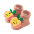 thumbnail image 1 of Odeerbi Non-Slip Slipper Socks for Baby Infant Boys Girls Cotton Prewalker Sock Walking Shoes Fashion Knitted Floor Socks, 1 of 7