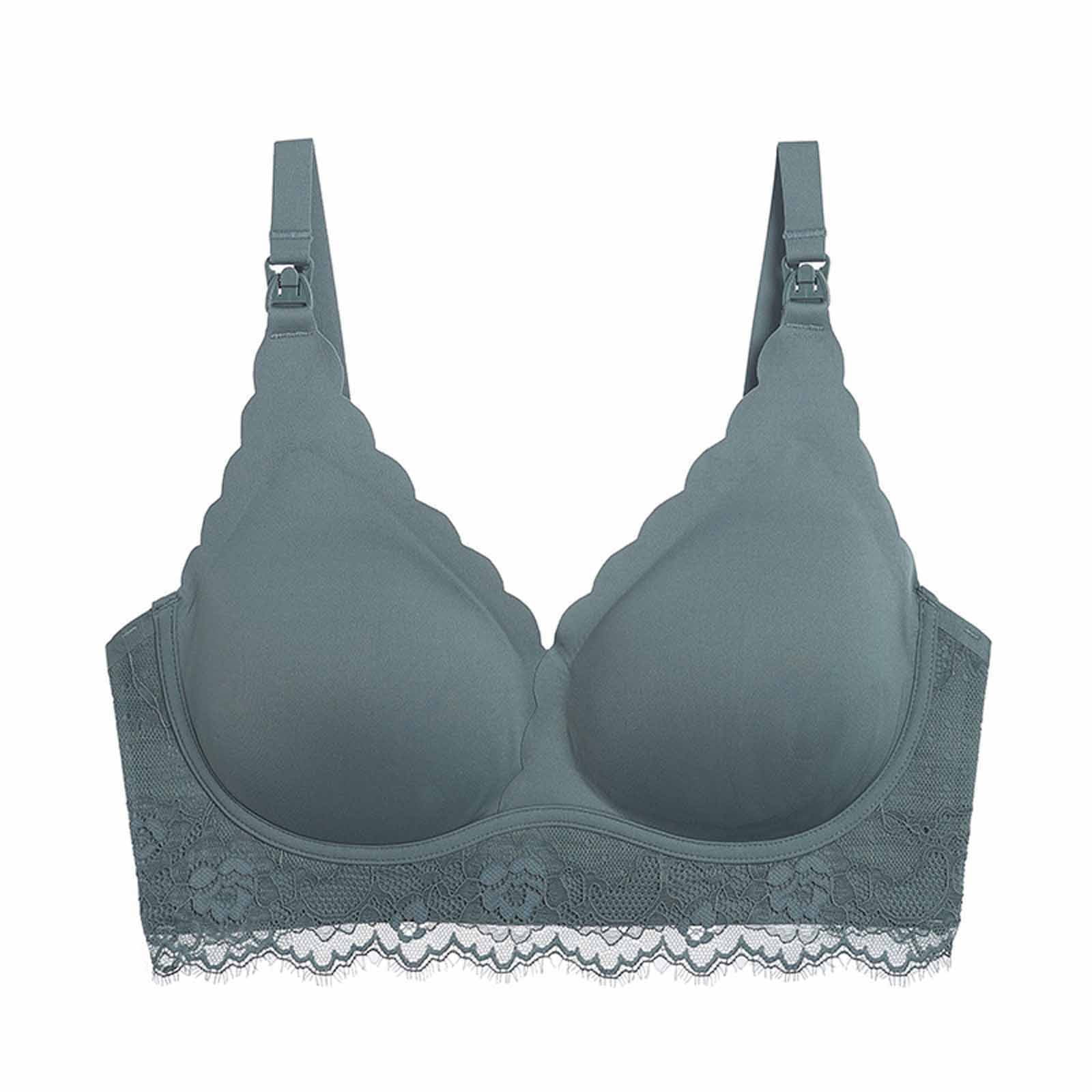 Odeerbi Nursing Bras for Women 2024 No Underwire Sexy UltraSlim Lace