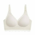 Odeerbi Nursing Bras for Women 2024 No Underwire Sexy UltraSlim Lace